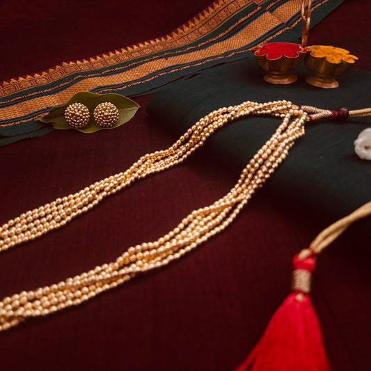 जोंधळे मणी गुंड + कानातले । Jondhale Mani Gund + Earrings