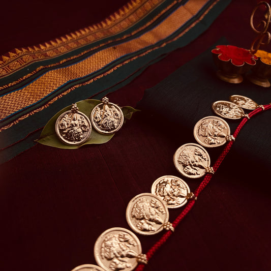 मोठा पुतळीहार + कानातले | Long Putali Haar + Earrings