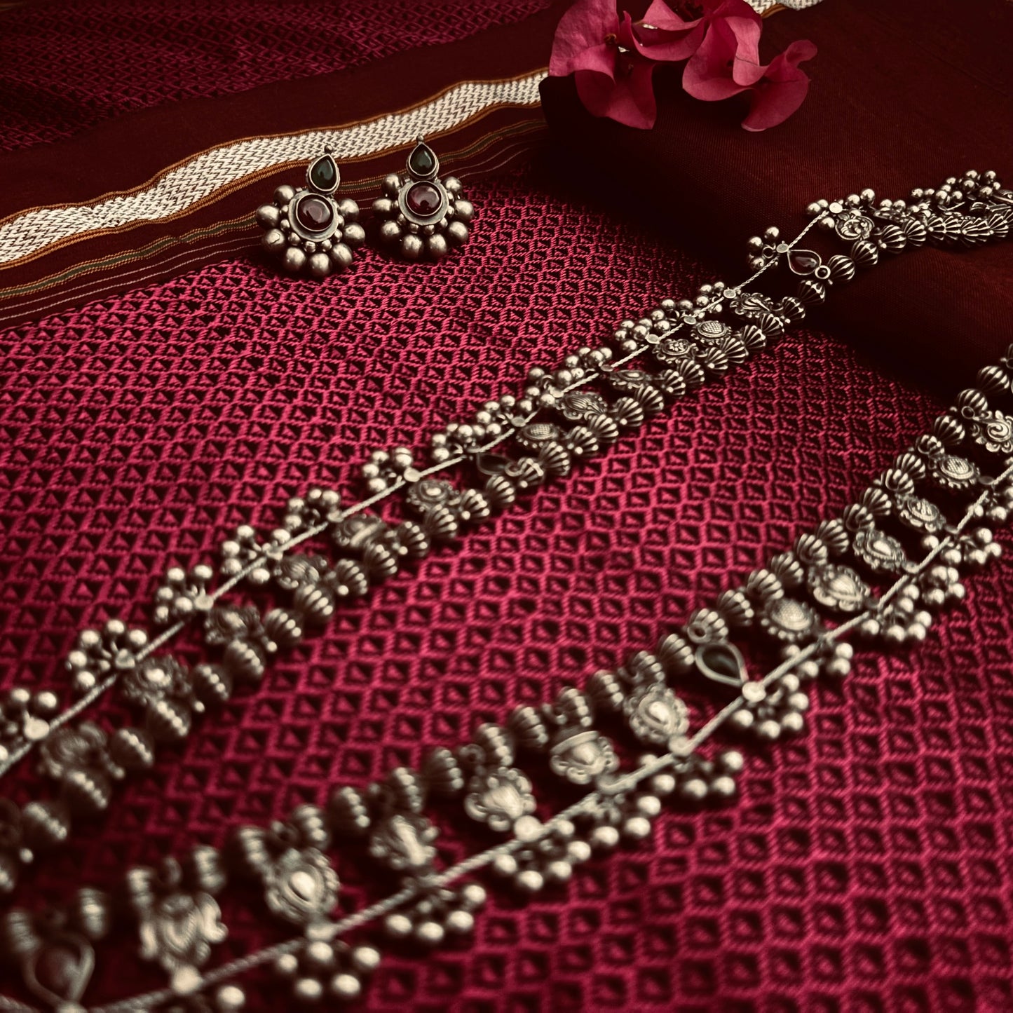 कोल्हापुरी साज । Kolhapuri Saaj + Saaj Earrings