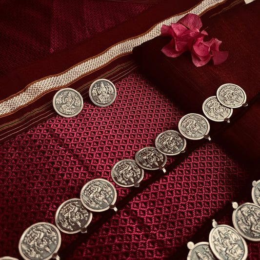 मोठा पुतळी हार + कानातले| Long Putali Har + earrings