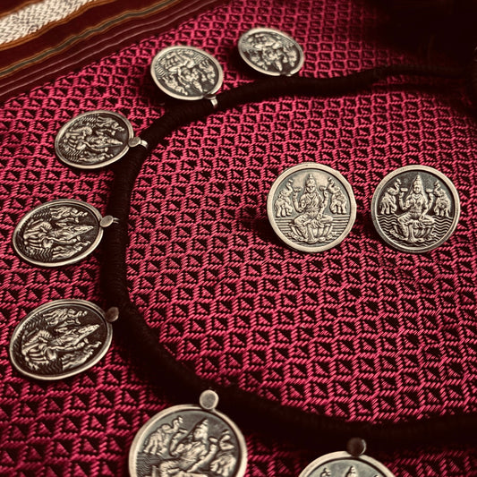 छोटा पुतळी हार + कानातले | Small Putali Har + Earrings