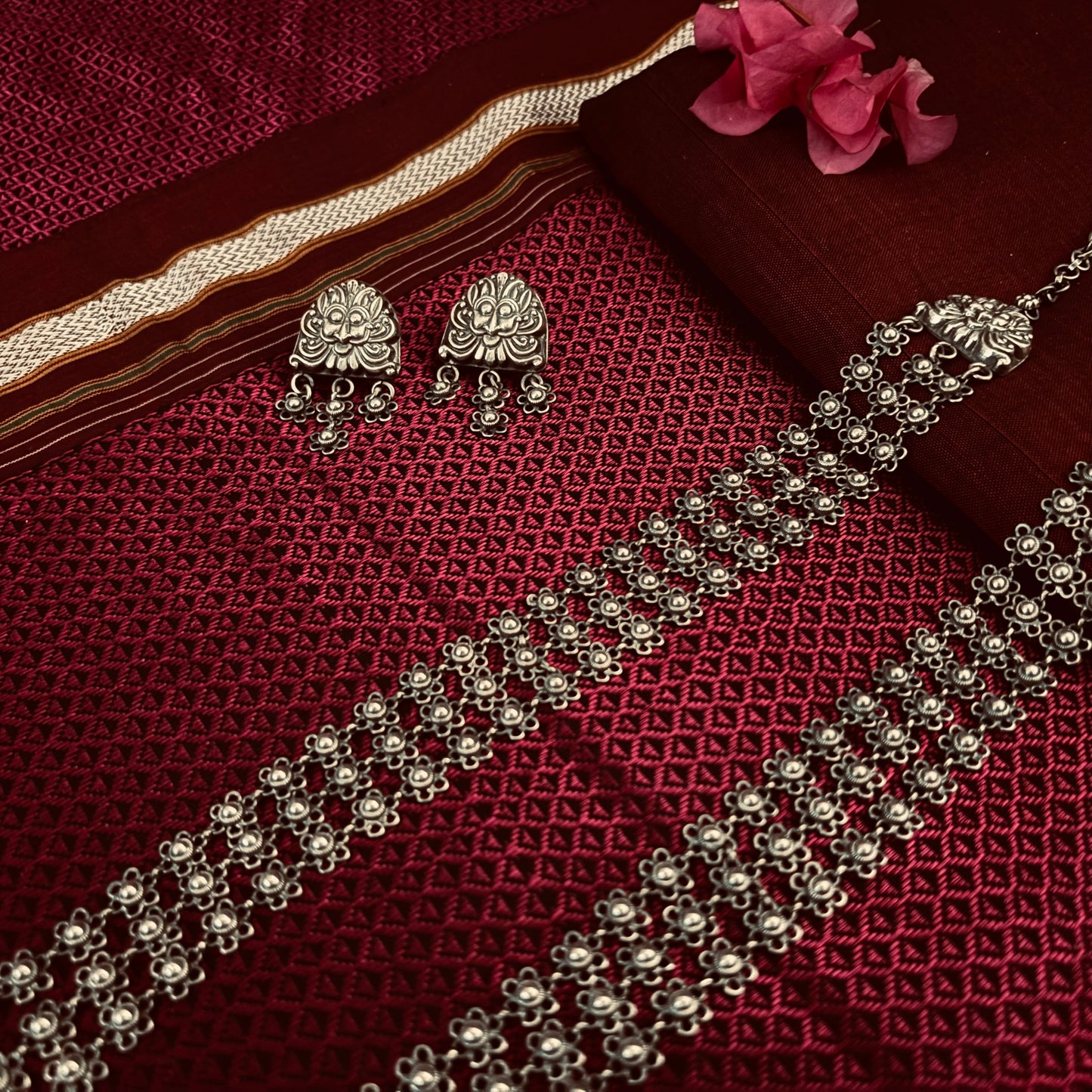 बकुळी हार + कानातले | Bakuli Har + Kanatle