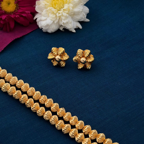 Rai Awale Necklace 2L | Long Necklace Set | Phullwanti | रायआवळे माळ