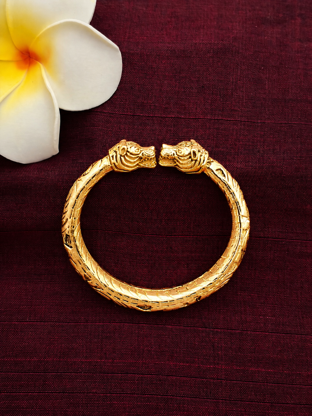 VYAGHRAMUKH KADA GOLD PLATED| KADA | SHIVBA | व्याघ्रमुख कडं