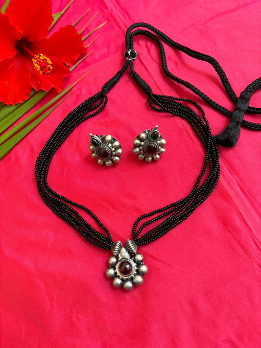साज घाट मंगळसूत्र + कानातले | Saaj Ghat Mangalsutra + Earrings