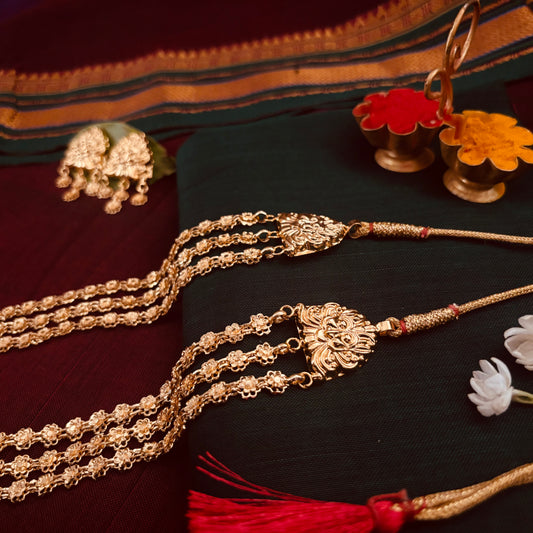 बकुळी हार + कानातले | Bakuli Har + Kanatle