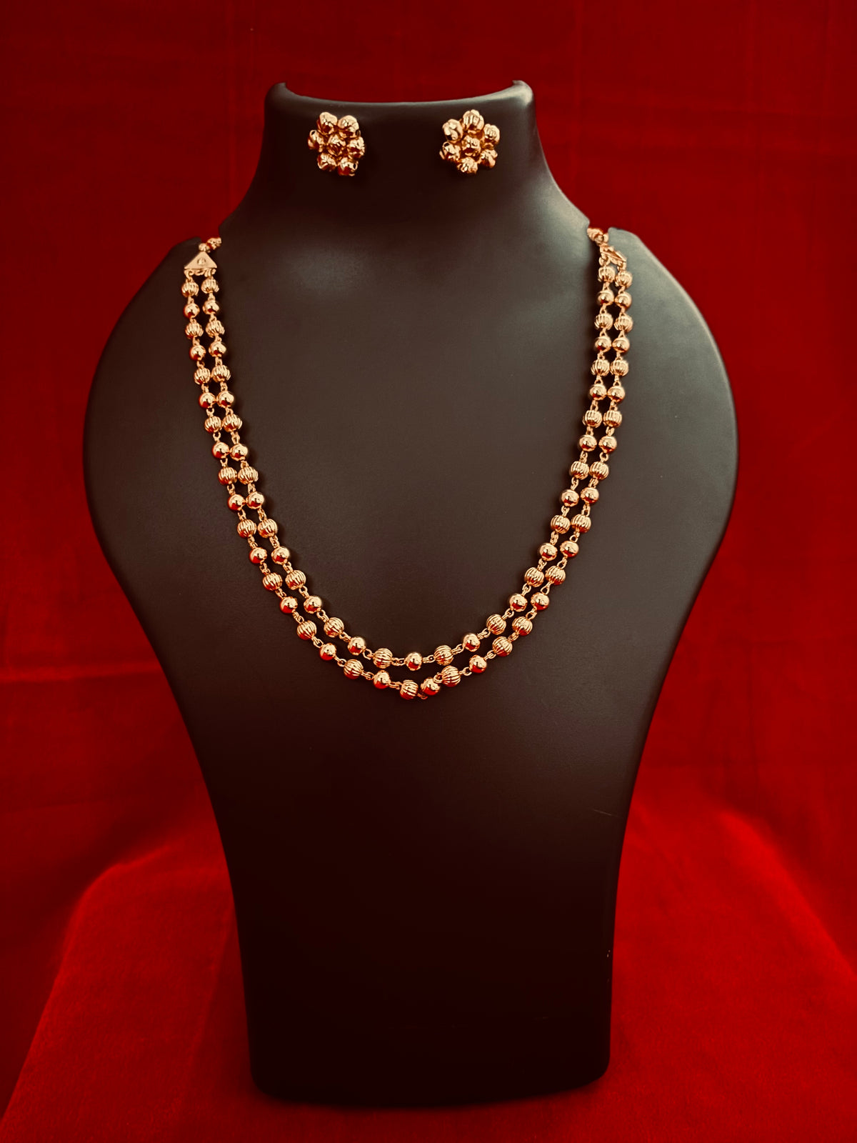 Tarbuj Ekdani | Long Necklace Set | Sonsala | टरबूज एकदाणी