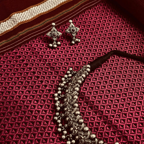 Belpantik with Earrings |  Maharashtrian Silver Jewellery | Mhalsa | बेलपान टिक