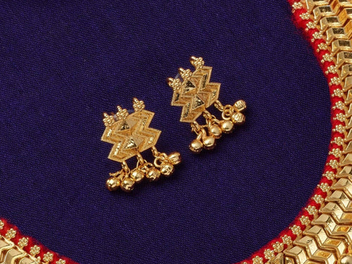 Vajrateek & Earrings| Maharashtrian Choker Set | Sonsala | बंद घसाची वज्रटीक + कानातले