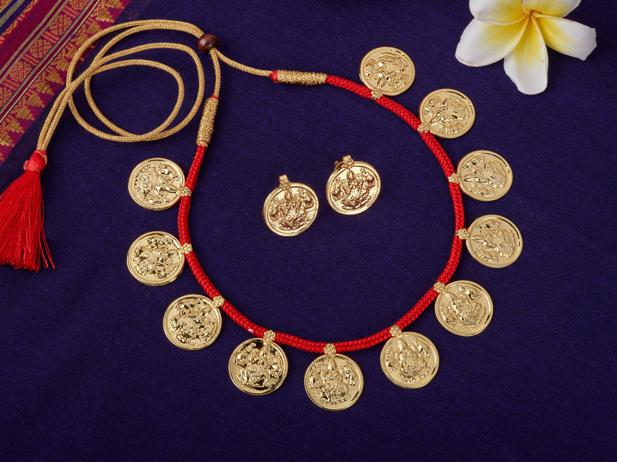 Small Putali Har & Earrings| Maharashtrian Choker | Sonsala | छोटा पुतळी हार  + कानातले