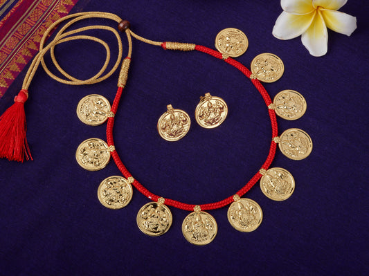 छोटा पुतळी हार  + कानातले । Small Putali har + Earrings