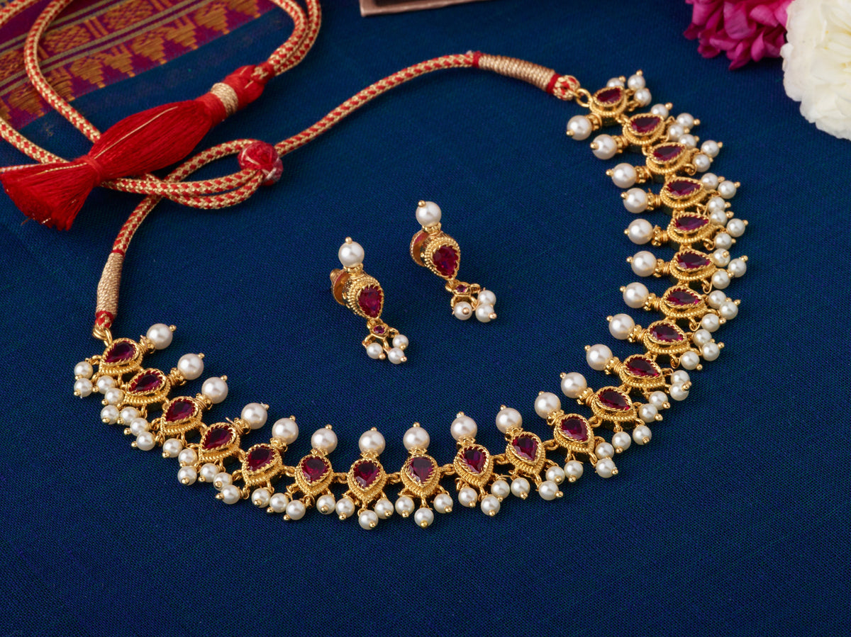 Badam Peti | Choker Set | Phullwanti | बदाम पेटी